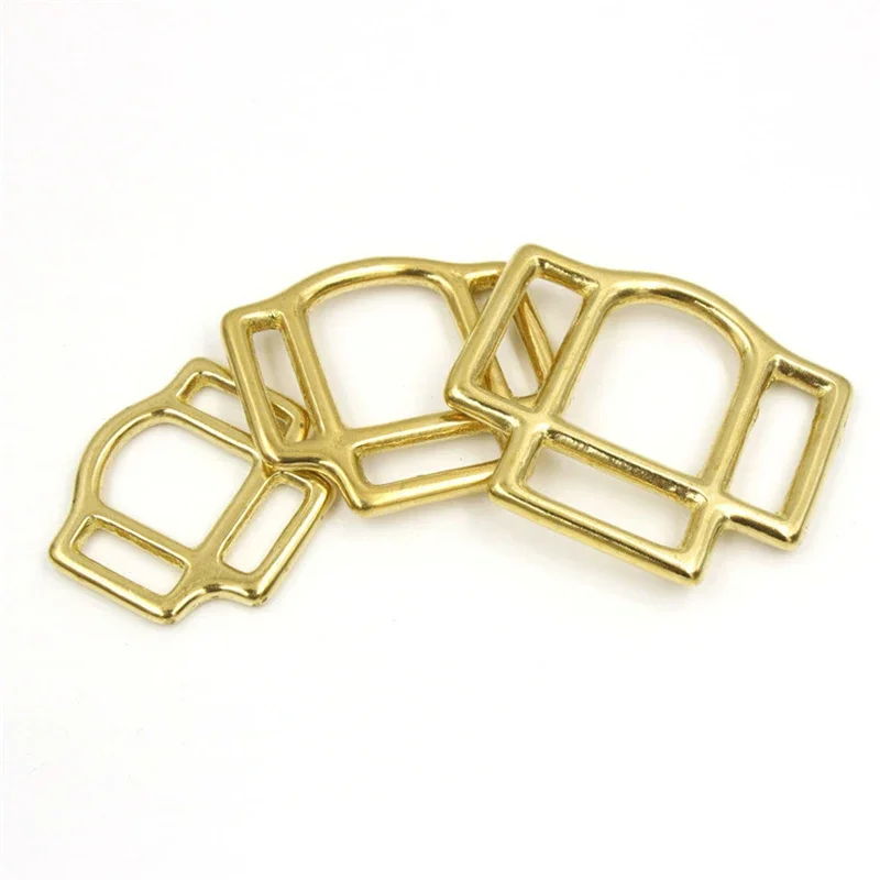 Harnais licou pour cheval, boucle à trois voies en laiton, boucle de pont à 3 côtés, équipement équestre à trois yeux, accessoire de matériel de bricolage, 1 pièce