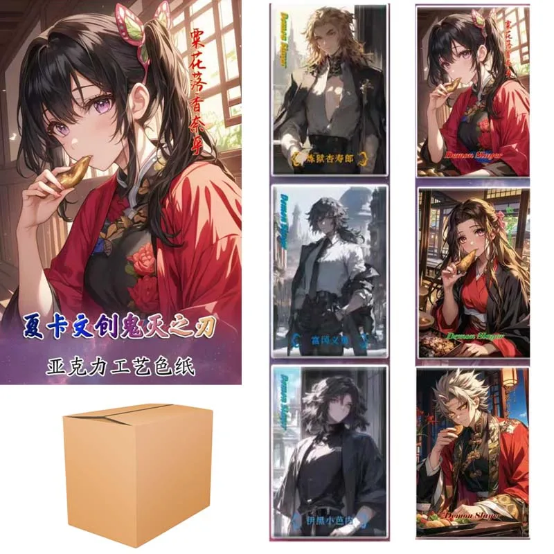 

Коллекционные карты Demon Slayer Xiaka Wenchuang Booster Box Wave1, акриловая цветная бумага, детские игрушки, игральные карты, столы, игры Tcg