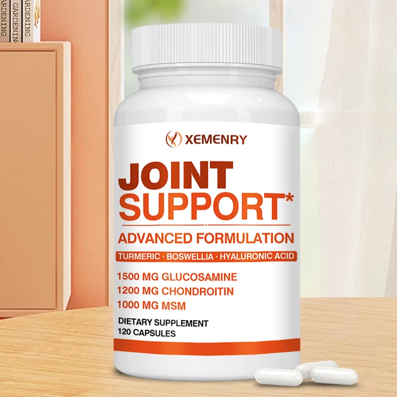 Joint Support - Glucosamine & Chondroitin & MSM 3-in-1 - Joint Health Support, for Bone and Cartilage Health - 120 Capsules