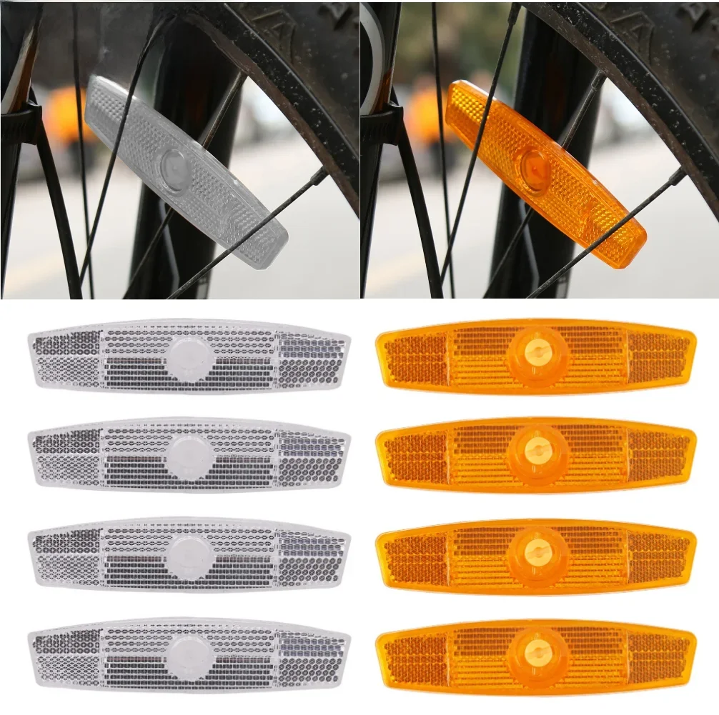 AliExpress NONE 1-4PCS Bike Spoke Reflectors MTB Road Bike Warning Spoke Safety Reflector Lights Bicycle Wheel Rim Lights Cycling Accessories