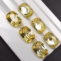 Quality Fat Baguette Goose Yellow Sapphire Gemstone Large 12x16mm Sparkling Cut For Jewelry Setting VVS Loose Gemstones