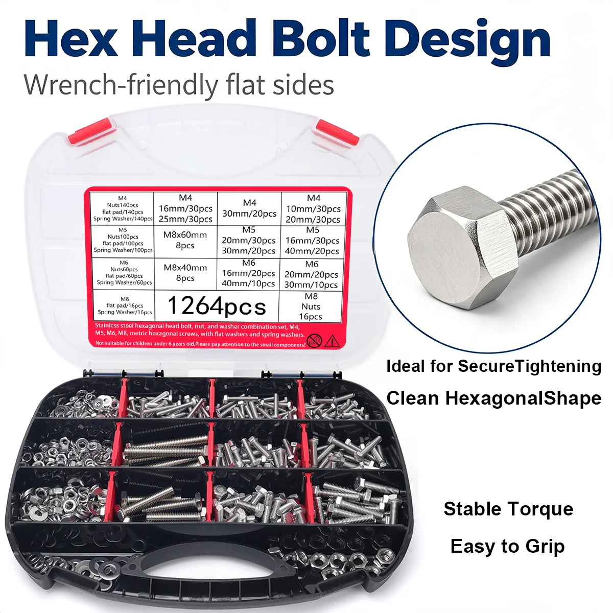 1264pcs-stainless-steel-hex-head-bolt-nut-and-washer-set-available-in-various-lengths-of-m4-m5-m6-and-m8-metric-hex-bolts