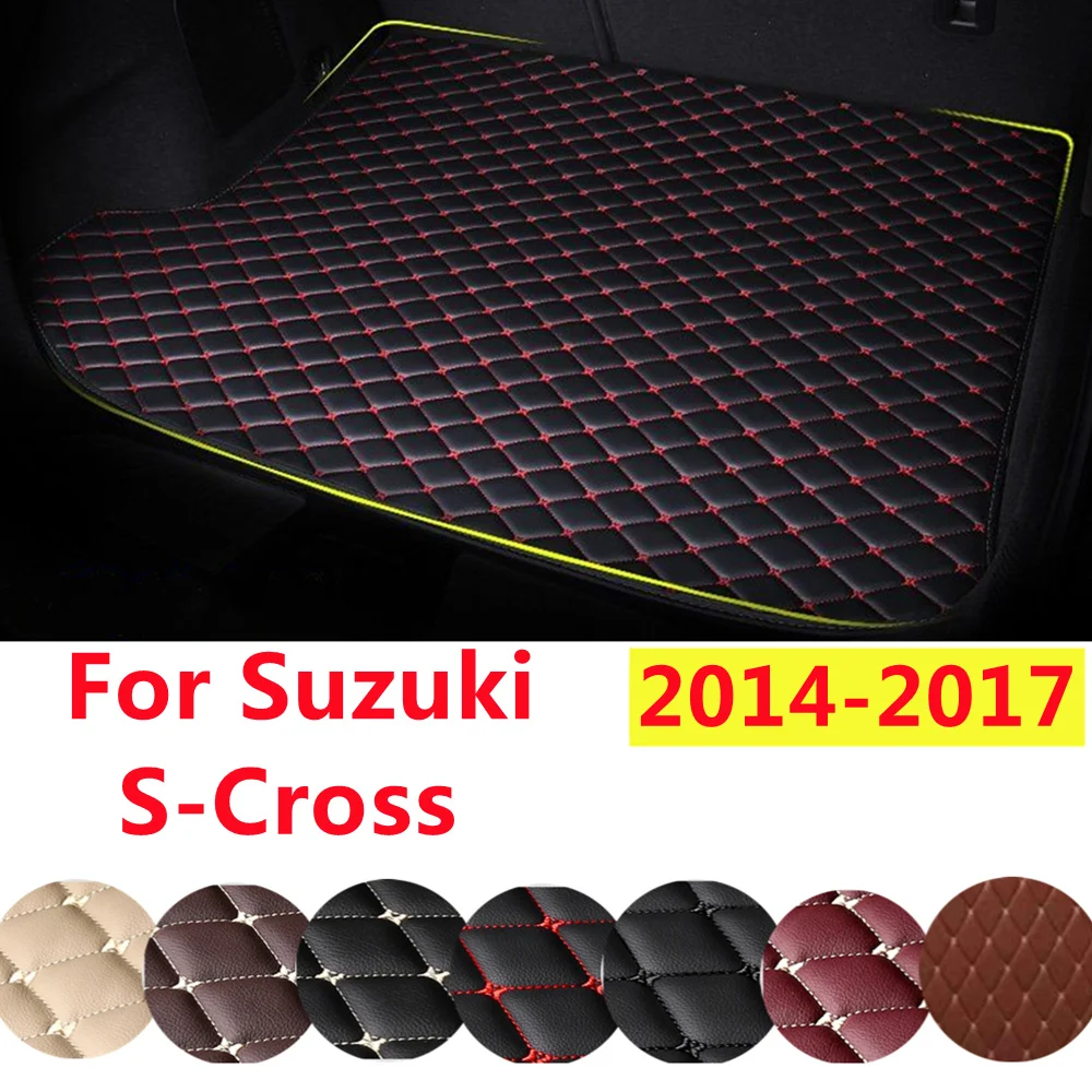 YJ XPE Leather All Weather Custom Fit For Suzuki S-Cross 2017-2014 AUTO Accessories Car Trunk Mat Rear Cargo Liner Cover Carpet