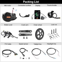 48V 52V 1000W M620 G510 Bafang Mid Drive Motor eBike Conversion Kit