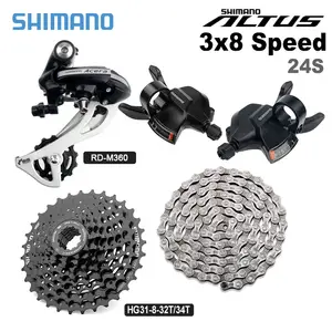 SHIMANO ALTUS Acera 3x8 Speed Groupset include M315 Shifter M310 Front M360 Rear Derailleur Crankset Cassette Sprocket Chain AliExpress
