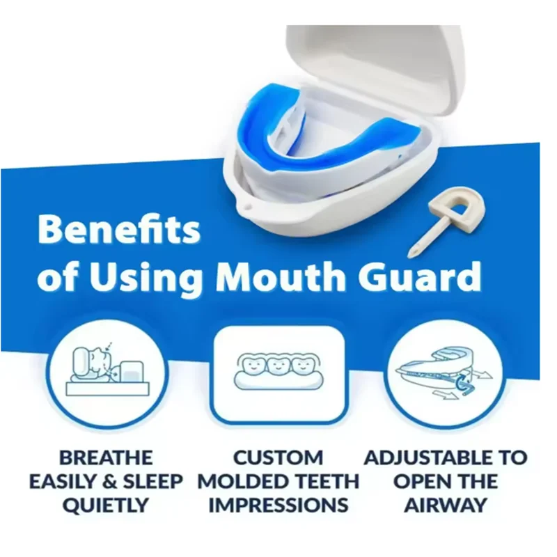 Mouthpiece Anti Snore Mouth Guard Silicone Anti Snoring Bruxism Sleeping Aid Apnea Guard Teeth Snoring Device Stop Snore Oral