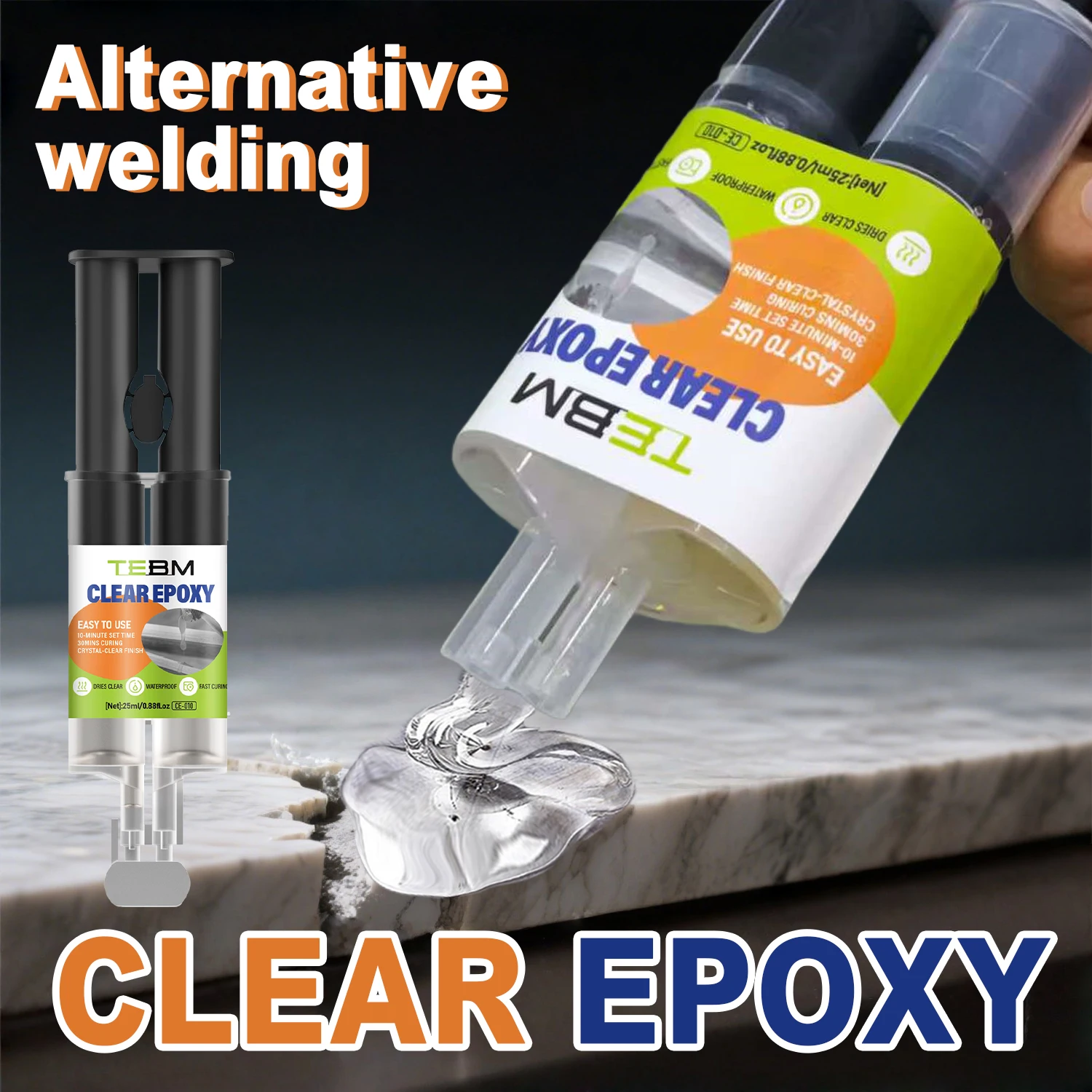 NEW Transparent Epoxy Resin AB Glue Waterproof Instant Fast Adhesive Repair Strong Super Liquid Glue For Wood Plastic Metal Glue