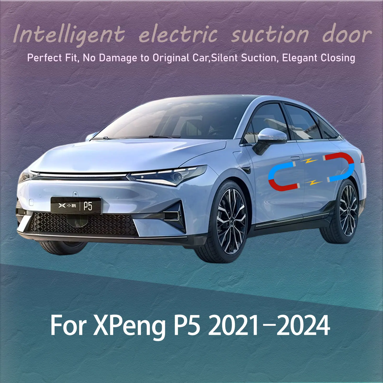 

Electric Soft Close Door Kit For XPeng P5 2021–2024 Auto Silent Anti-Slam Suction Door System Automatic Quiet Closing Latch