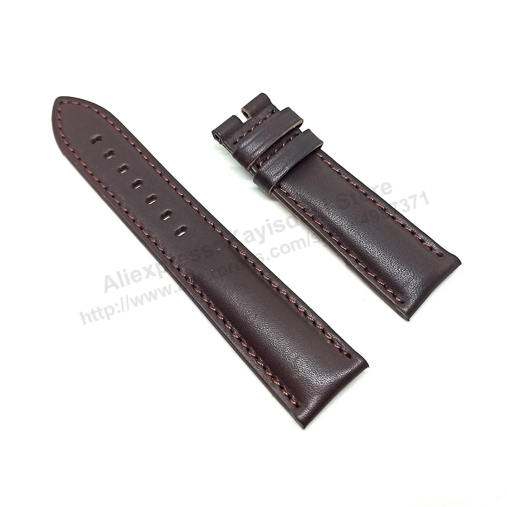 22mm Dark Brown Genuine Leather Watch Fits with Fossil FS5901 , FTW4003 , FTW2119 , FTW10012 , BQ2363 , BQ2432 , BQ2650 Fennmore image 3
