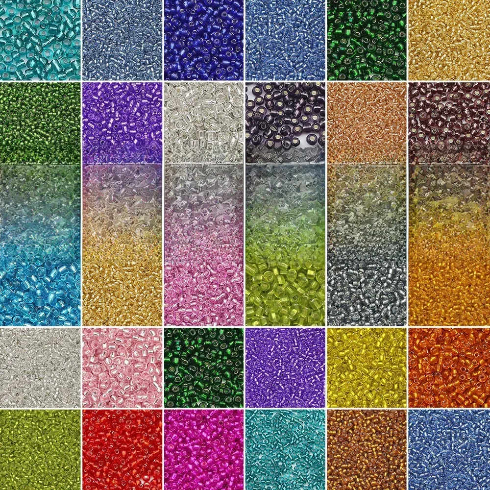 Miyuki – perles de rocaille en verre japonais, 2/3/4mm, 11/0, étanche, perles d'espacement en verre, amples pour la fabrication de bijoux, bracelet à bricoler soi-même, couture, 18 g/lot