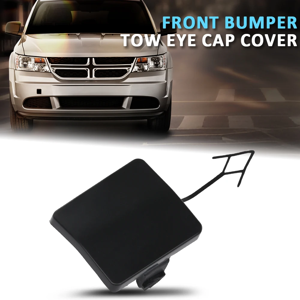 

Крышка фаркопа переднего бампера, подходит для Dodge Journey 1Tx87Tzzab 2011-2016 гг., черная пластиковая крышка для прицепа, прочная, прочная