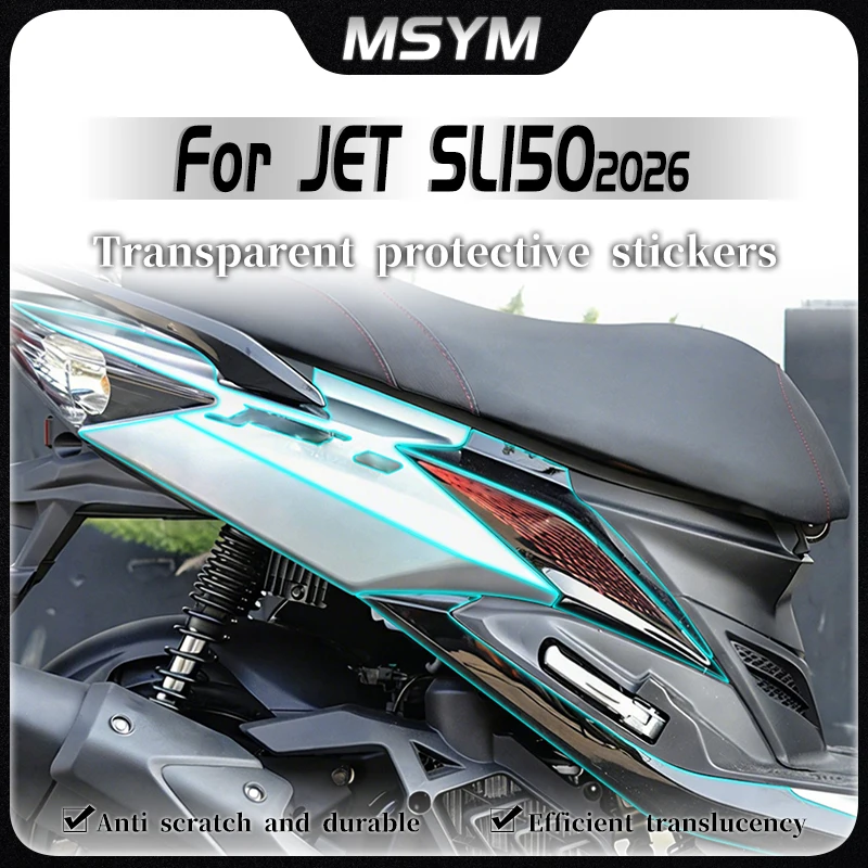 For SYM JET SL150 2026 Invisible Car Cover Protective Film Body Scratch Resistant Sticker Modification Motorcycle Accessories