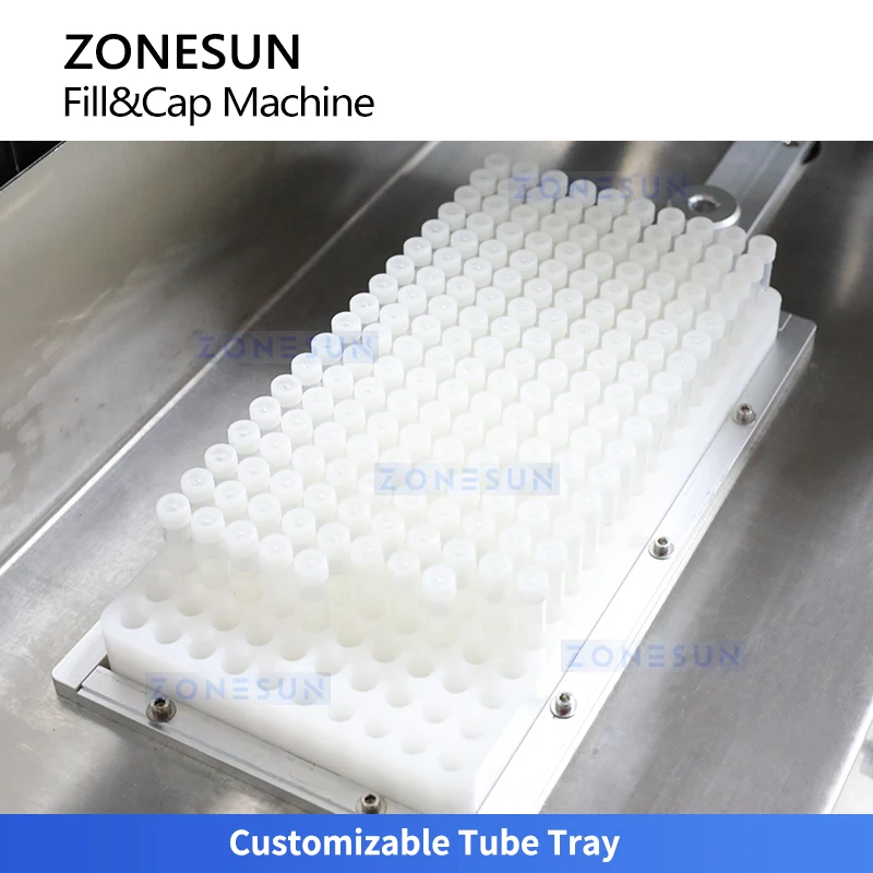 Zonesun ZS-KXG620 Mesin Pengemas Tabung Uji Peralatan Laboratorium Pengisi Botol Capper Monoblock