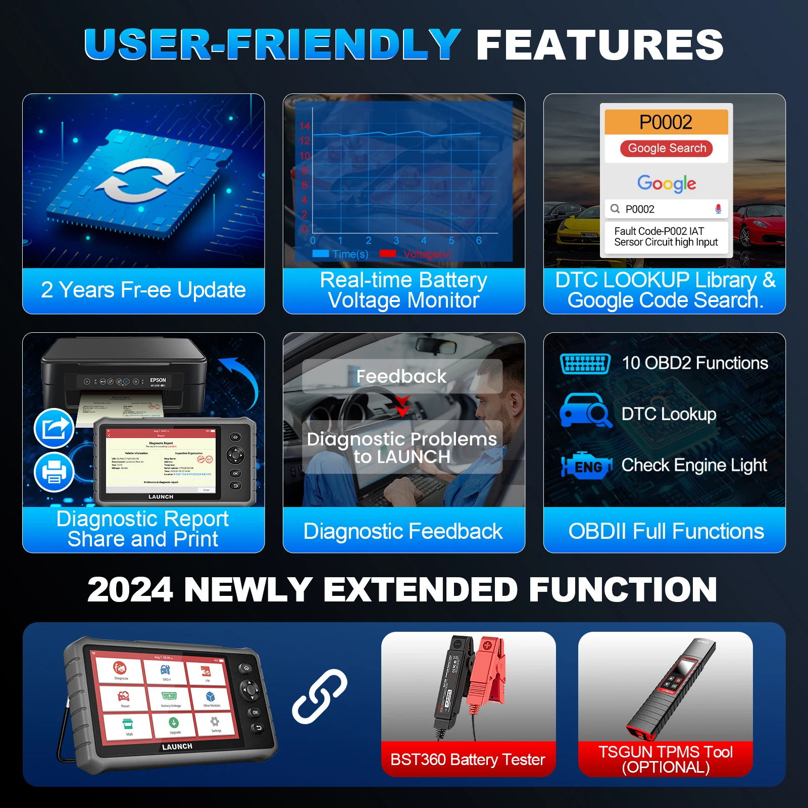 Launch X431 CRP919E Lite OBD2 Scanner Bidirectional Tool with FCA AutoAuth,32+ Services,All System Diagnostic 2 Year Free update