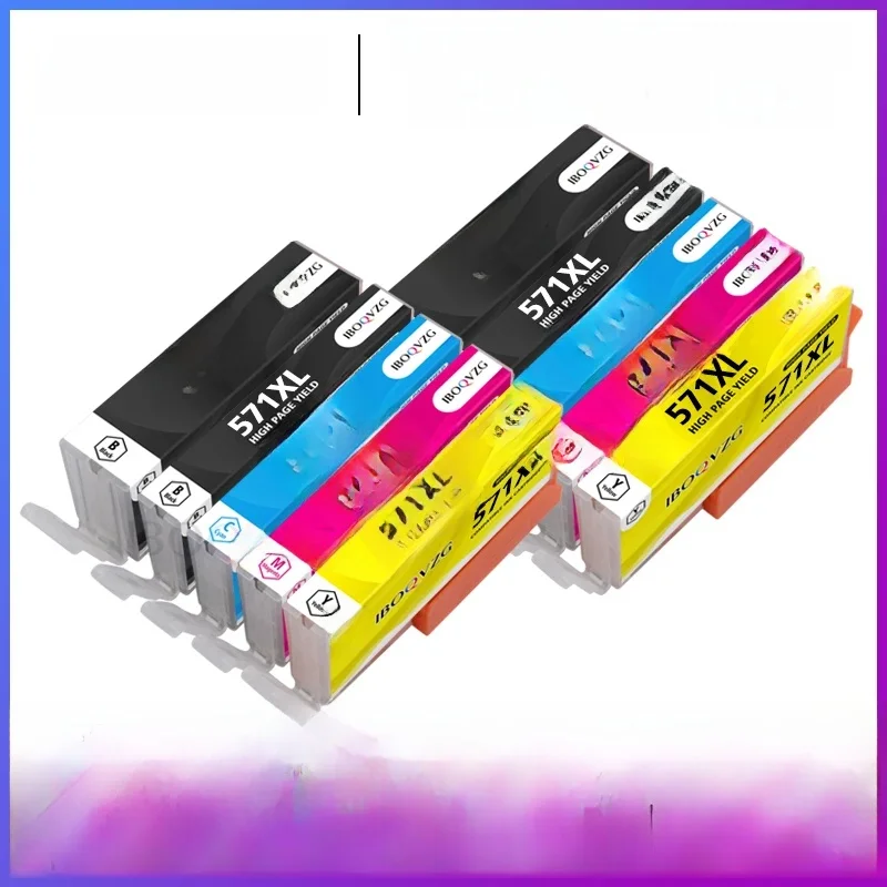IBOQVZG 10PK cartouche d'encre 570XL PGI570 CLI571 pour canon PIXMA TS8050 TS8051 TS8052 TS8053 MG6800 MG5700 TS5055 TS9050 imprimante