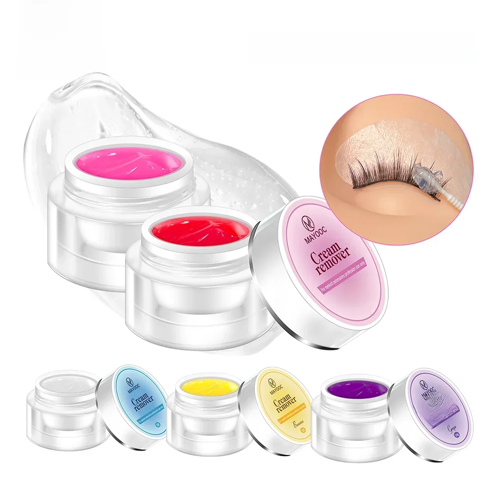 MAYOOC crème dissolvant d'extension de cils professionnelle pour cils importation nouveau 15g colle outils de maquillage pas de stimulation Logo personnalisé