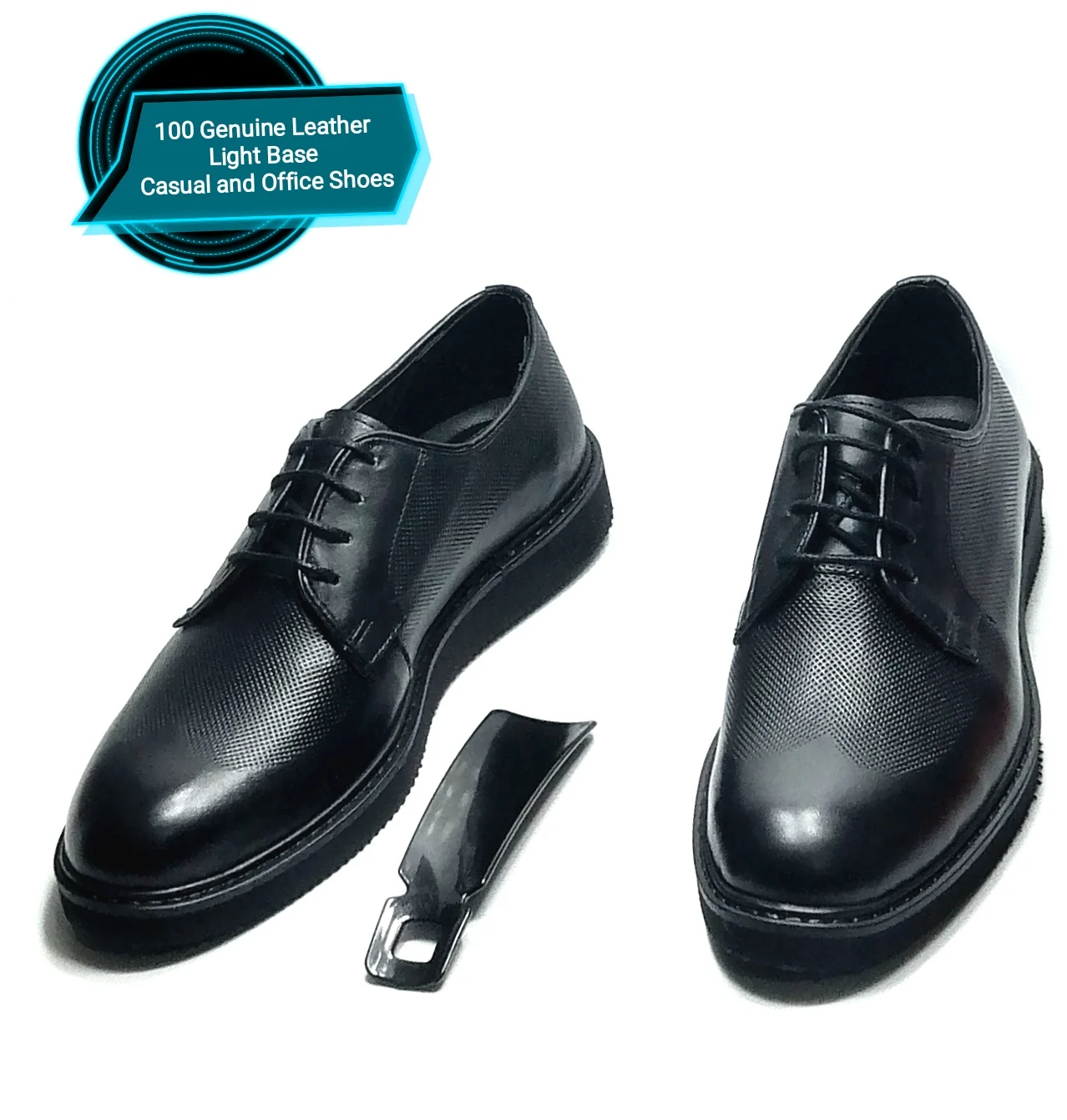 BLACK MEN'S 100% GENUINE LEATHER CLASSIC OFFICE AND DRESS SHOES EXCELLENT CRAFTSMANSHIP LIGHT SOLE COMFORT HANDMADE LUXURIOUS