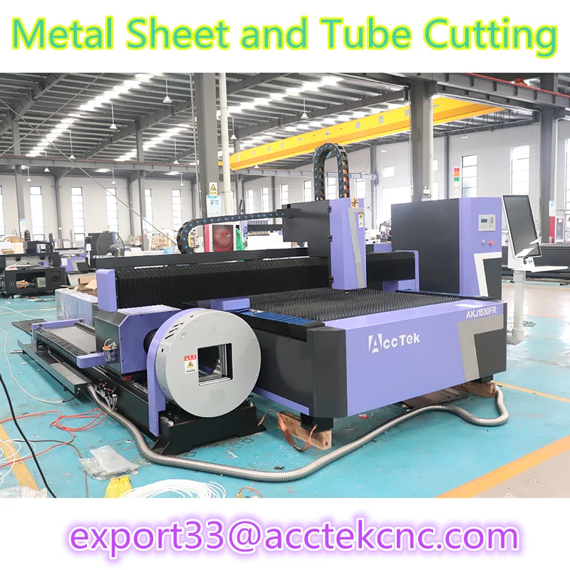 Prix de la machine de découpe laser de tôle Cnc de coupe de tube carré de tuyau pour la fabrication de coupe haute puissance personnalisable