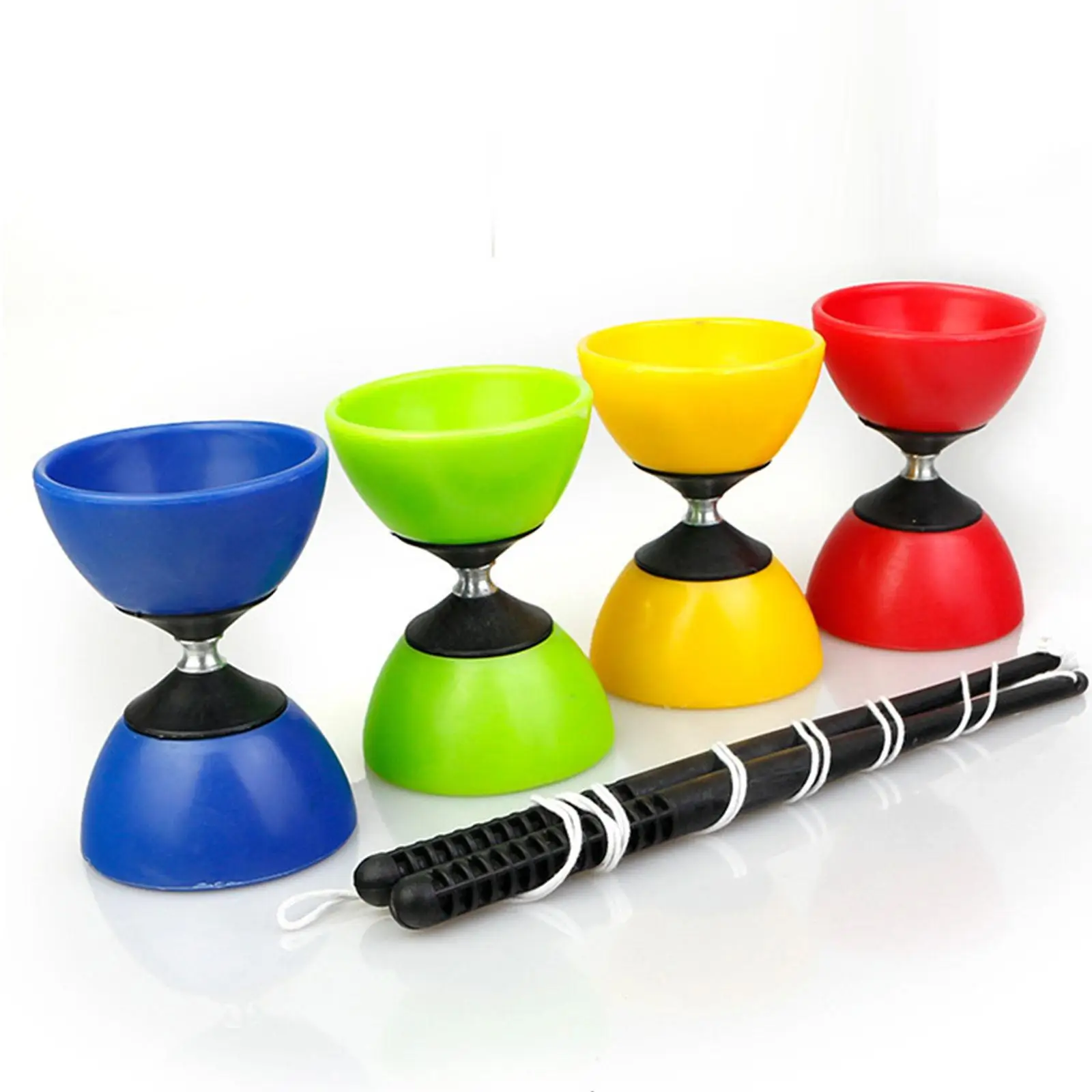

Игрушка Diabolo, китайский набор Yoyo Diabolo, двуглавая с тройными подшипниками, портативная игрушка для жонглирования, утолщенный верх для взрослых и детей, начинающих