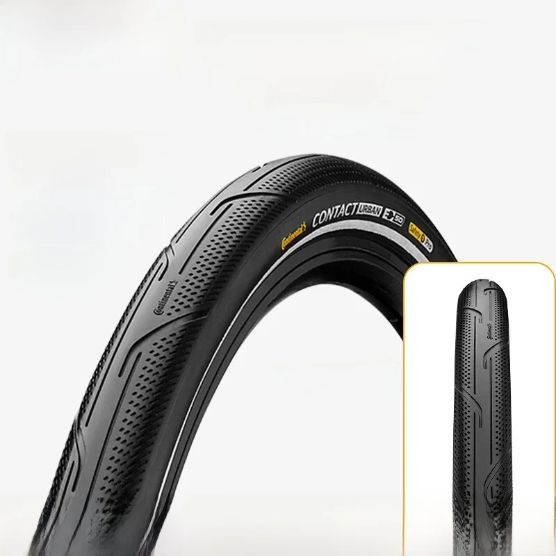Pneus de vélo Continental Contact Urban 28/29 pouces à talon de fil métallique 40/42/47/50/55-622 180 TPI pour VTT et vélos électriques avec bandes réfléchissantes