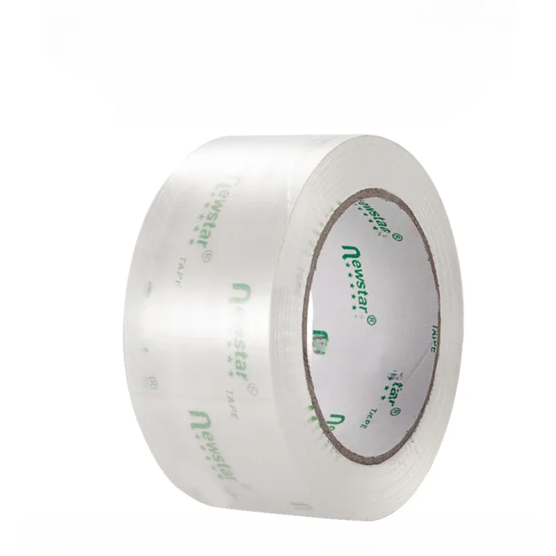 Rouleau de ruban adhésif Transparent largeur 4.8cm1.89 pouces, ruban d'étanchéité en plastique hautement adhésif, grand emballage Express épais et élargi