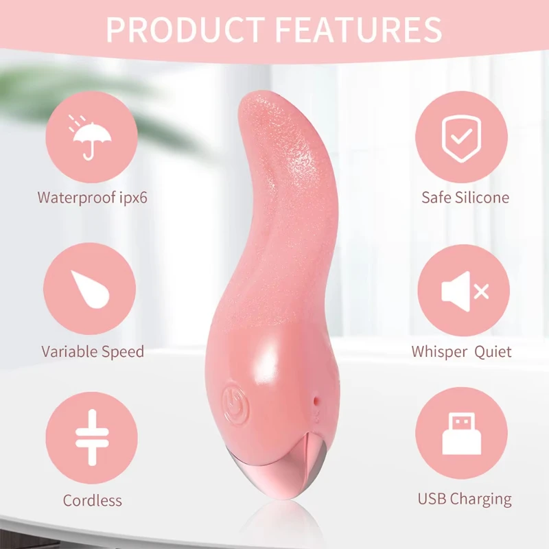 Realistic Tongue Licking Vibrator For Women Clitoris Stimulation Blowjob Female Orgasm Sex Machine Adult Sex Toys For Women Hot image 5