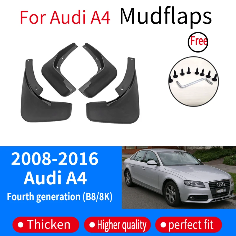 

Auto Parts For Audi A4 2012~2018 2016 2017 B8 Fender Lining Car Front Rear Wheel Fender Splash Guard Accessories Mudguard Skin