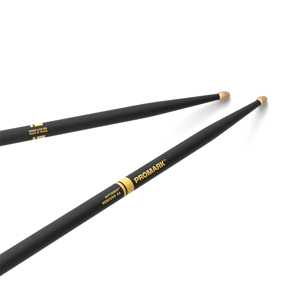Promark by D\'addario Select Balance Forward/Rebound 5A/7A ActiveGrip Acorn Wood Tip Drumsticks