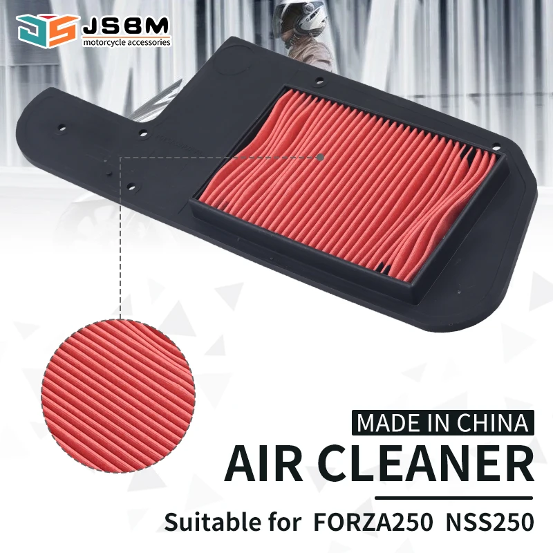 

JSBM Motorcycle Air Filter Intake Cleaner Replacement For Honda NSS250 MF06 PS250 FORESIGHT FES250 Forza 250 Jazz250 17210KFG010