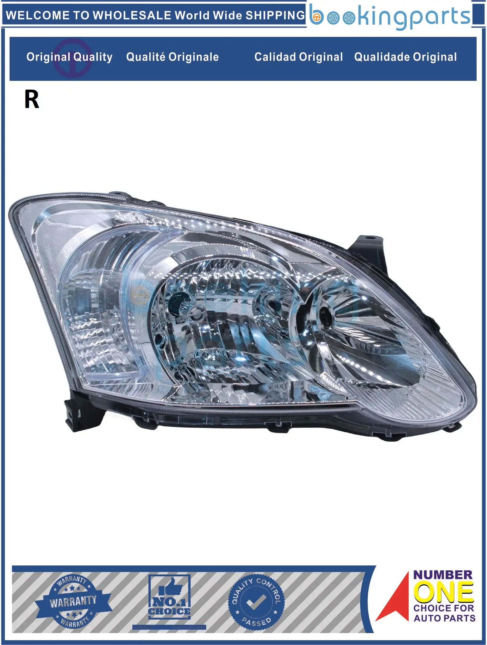 

HEA62183(R),81130-02390,8113002390,212-11H6R-RD-E,21211H6RRDE Headlamp For TOYOTA COROLLA 04