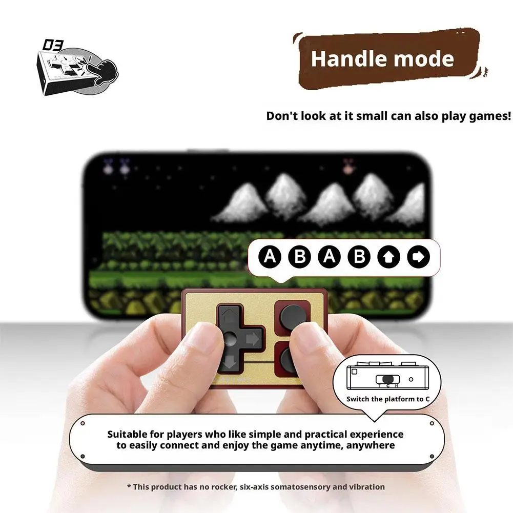 Picture 4: For IINE Gamebrick Mini Wireless Controller Bluetooth Multi-Function Gamepad Joystick Remote Control Suitable for iPhone Android