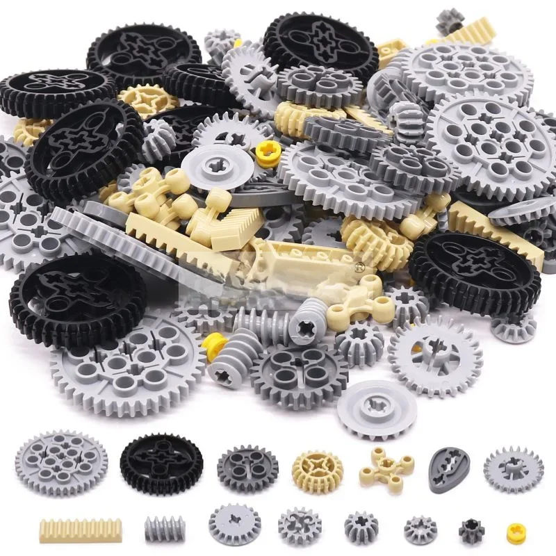 MARUMINE 120 sztuk technologia MOC klocki do budowy stojak na przekładnie mechaniczne cegły części akcesoria samochodowe Robat 32498 46372 32072 4716 — 2
