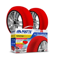 Matte Snow Tire Socks Automobile Safe Driving For Car Truck SUV Snow Chains Active Series (Lighter Safer and Better than Chain)