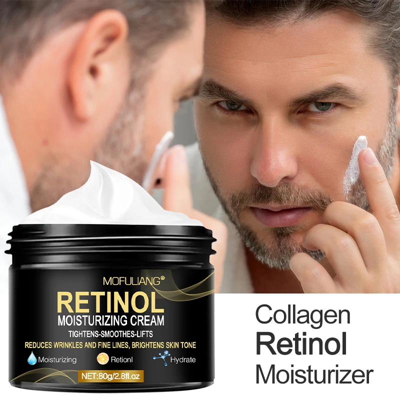 

Men's retinol facial moisturizer, moisturizing, brightening, hydrating, smoothing wrinkles, firming men's skin care products