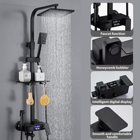 Bathroom showroom Full Set Mounted Bathtub showsystem drain pressuized Digital Display Hot Cold show Sets falcet