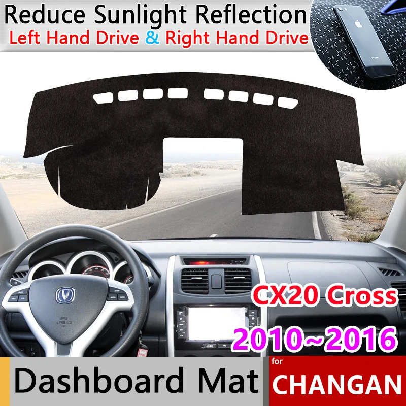 

Dashboard Cover Board Mat Carpet Pad for Changan CX20 Cross 2010~2016 2011 Sunshade Protect Car Inner Sticker Rug Accessories