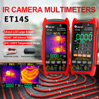 ET14S IR Camera Multimeter ISR 240x240 Thermal Imager 9999 Counts 18650 Battery Ammeter Voltmeter HVAC Heating Electrician Tools