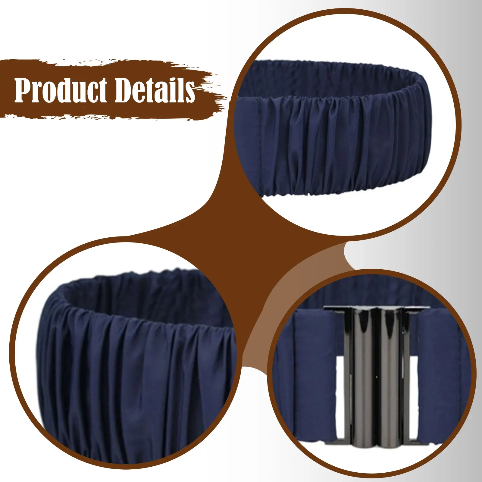 حزام خصر مرن أنيق قابل للتعديل، شريط مطاطي واسع للفساتين والسترات والمعاطف والسترات والسترات المزخرفة غير المزخرفة