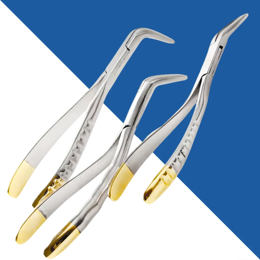 

Зубные щипцы для удаления корней, изогнутые, для верхних и нижних зубов, ортодонтические хирургические инструменты