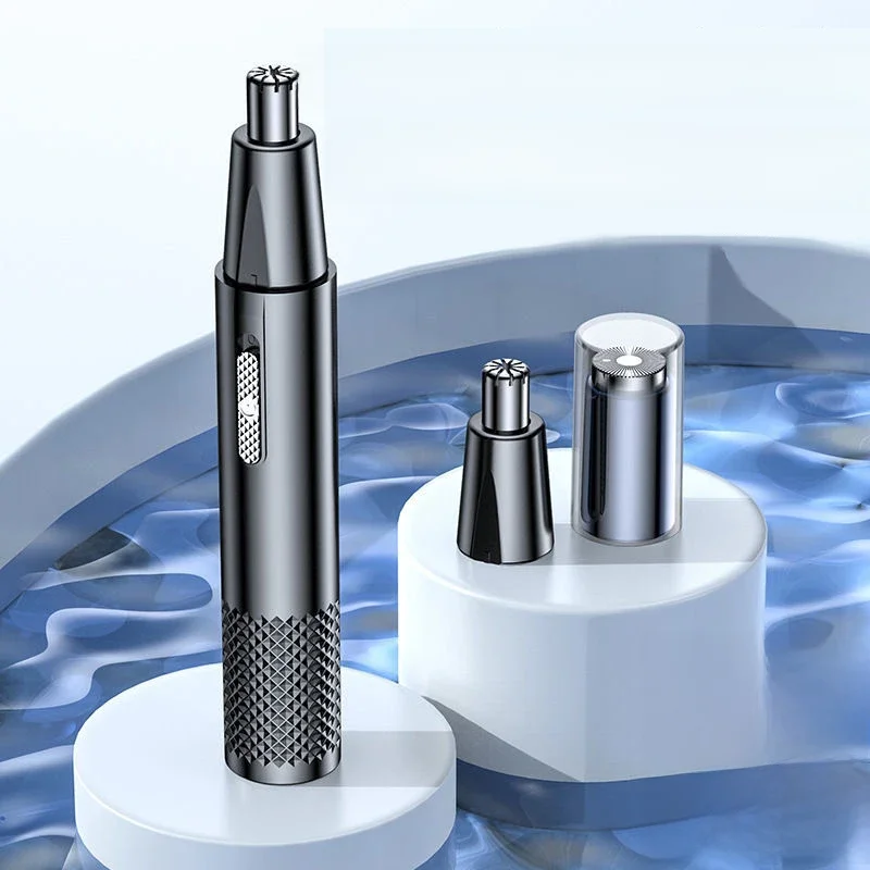 Elektrischer Nasenhaarschneider, wiederaufladbar, multikinetische Rasur, Zwei-in-Eins-Unisex, vollautomatischer, waschbarer Trimmer