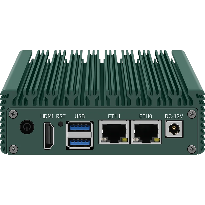 CWWK X86-P2 Fanless Mini PC J4125 J4105 façades Core 2x i226-V 2.5G Nics Firewall Computer NVMe 2xUSv1.0 Routeur souple industriel.