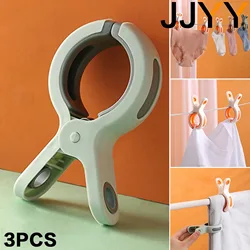 JJYY 3Pcs New Design Plastic Clips for Hanging The Quilt Fixed Large Household Multifunctional Air-Proof Clip Clothespin