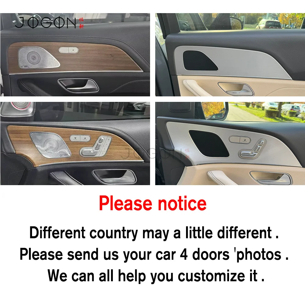 Dry Carbon Customization Door Armrest Seat Adjust Button Speaker Trim For Mercedes Benz GLE Class W167 GLE350 400 2020 GLS X167