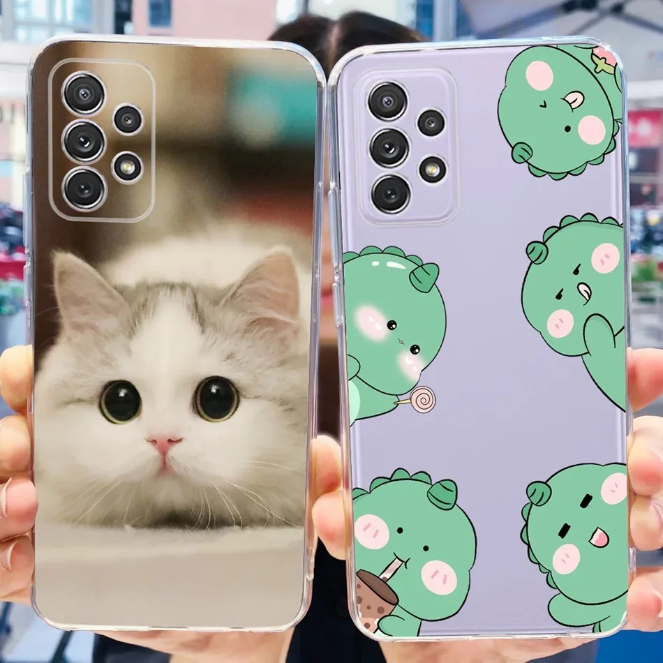 Mignon Cas Pour Samsung Galaxy A53 A73 A33 5G Silicone Souple TPU Téléphone Couverture Arrière Pour Samsung A33 A53 A73 5G SM-A536B A336B A736B
