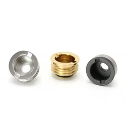 Replacement Flush Nut Adapter Silver + Black + Gold (3 PCS)