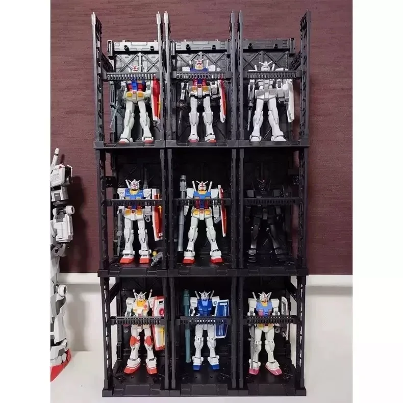 Universelle Anime-Cartoon-Figur, Modell-Aufbewahrungsbox, ineinandergreifender Organizer, stapelbar für LEGO, Anime-Modelle, Gundam-Modelle – Detail 6