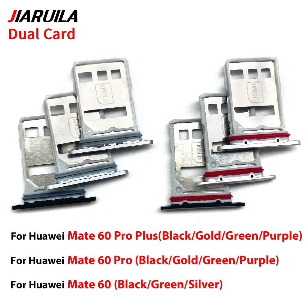 10 PCS Sim Card slot tray Holder repair part For Huawei Mate 60/60 pro/60 Pro Plus