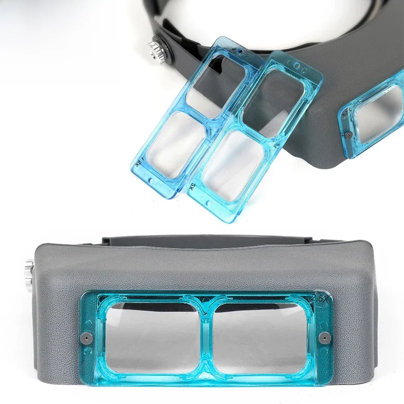 Optivisor Head noszenie lupa oko lupa zegarmistrz naprawa trzecia ręka kask okulary powiększające noszenie lupa do naprawy zegarków — zdjęcie 2
