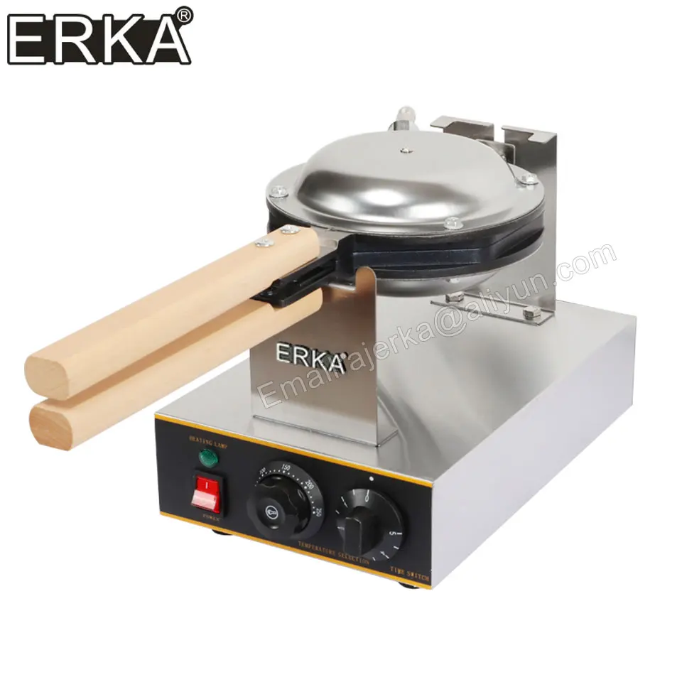 ERKA-máquina eléctrica para hacer gofres con burbujas de huevo, sartén antiadherente para hacer tortas de hojaldre, horno para tortas de huevo, 110V /220V