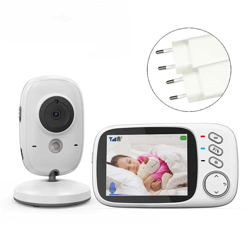 TakTark 3,2 Zoll Wireless Video Babyphone mit Schlafliedern, automatische Nachtsicht, Zwei-Wege-Gegensprechanlage, Temperaturüberwachung, Babysitter